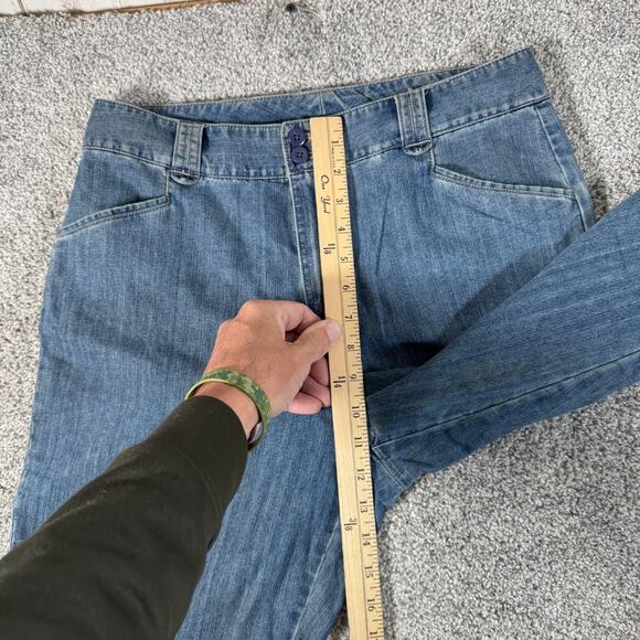 White Stag Mom Jeans 8 Blue Medium Stonewash Stretch Straight Leg Zip Fly - Picture 6 of 14